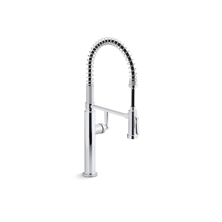 Kohler Semi-Professional Kitchen Faucet With 2-Function Sprayhead in Polished Chrome K-28360-CP